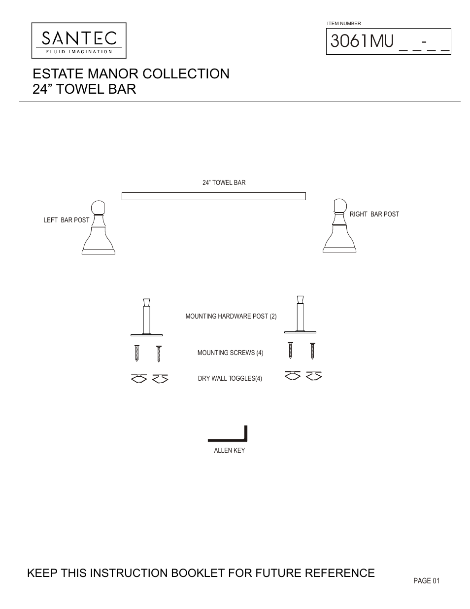 Santec 3061MU User Manual | 3 pages