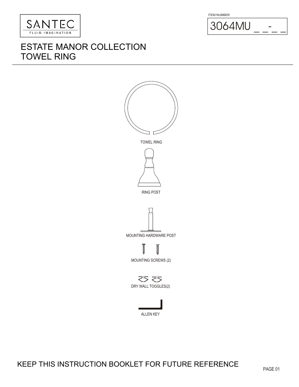Santec 3064MU User Manual | 3 pages