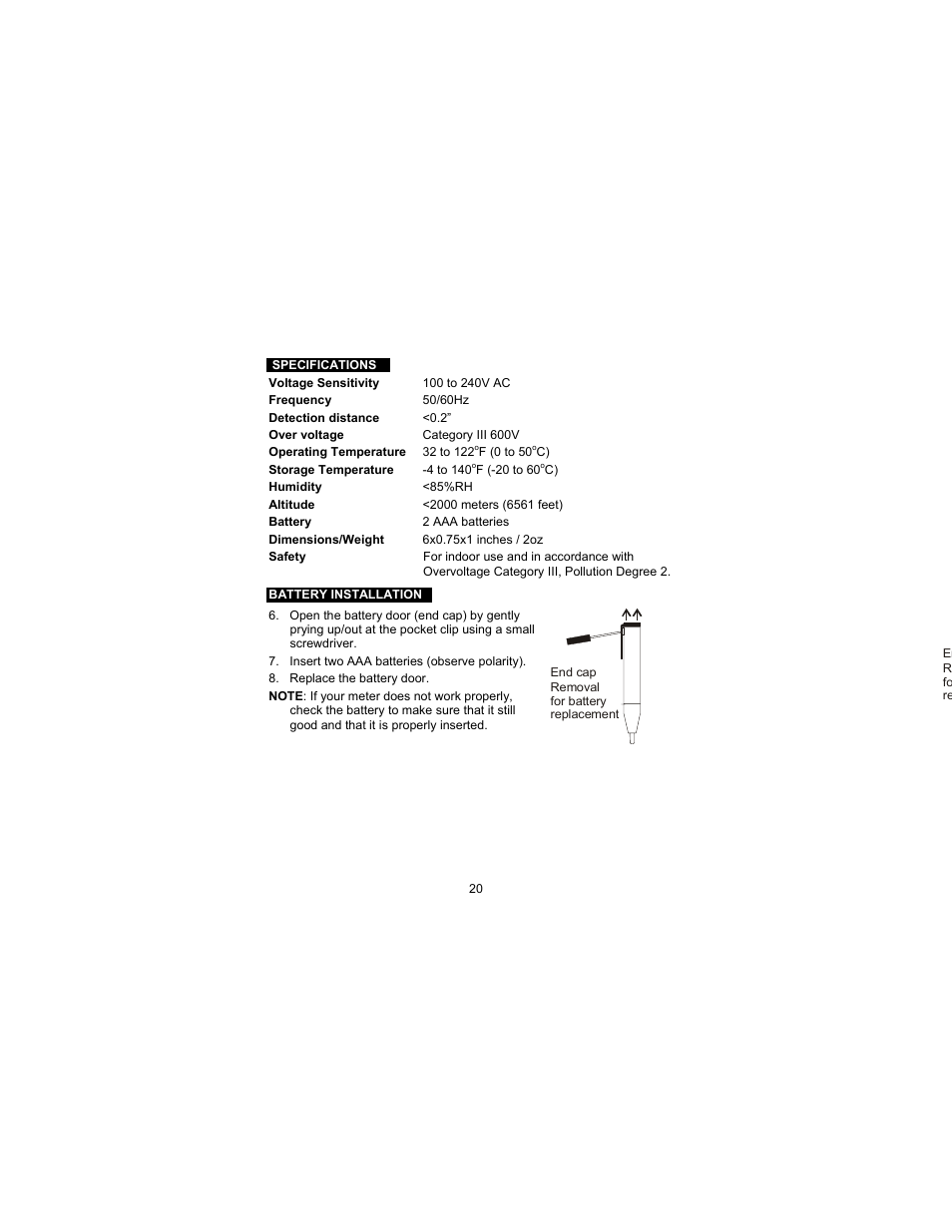 Craftsman 82140 User Manual | Page 20 / 21