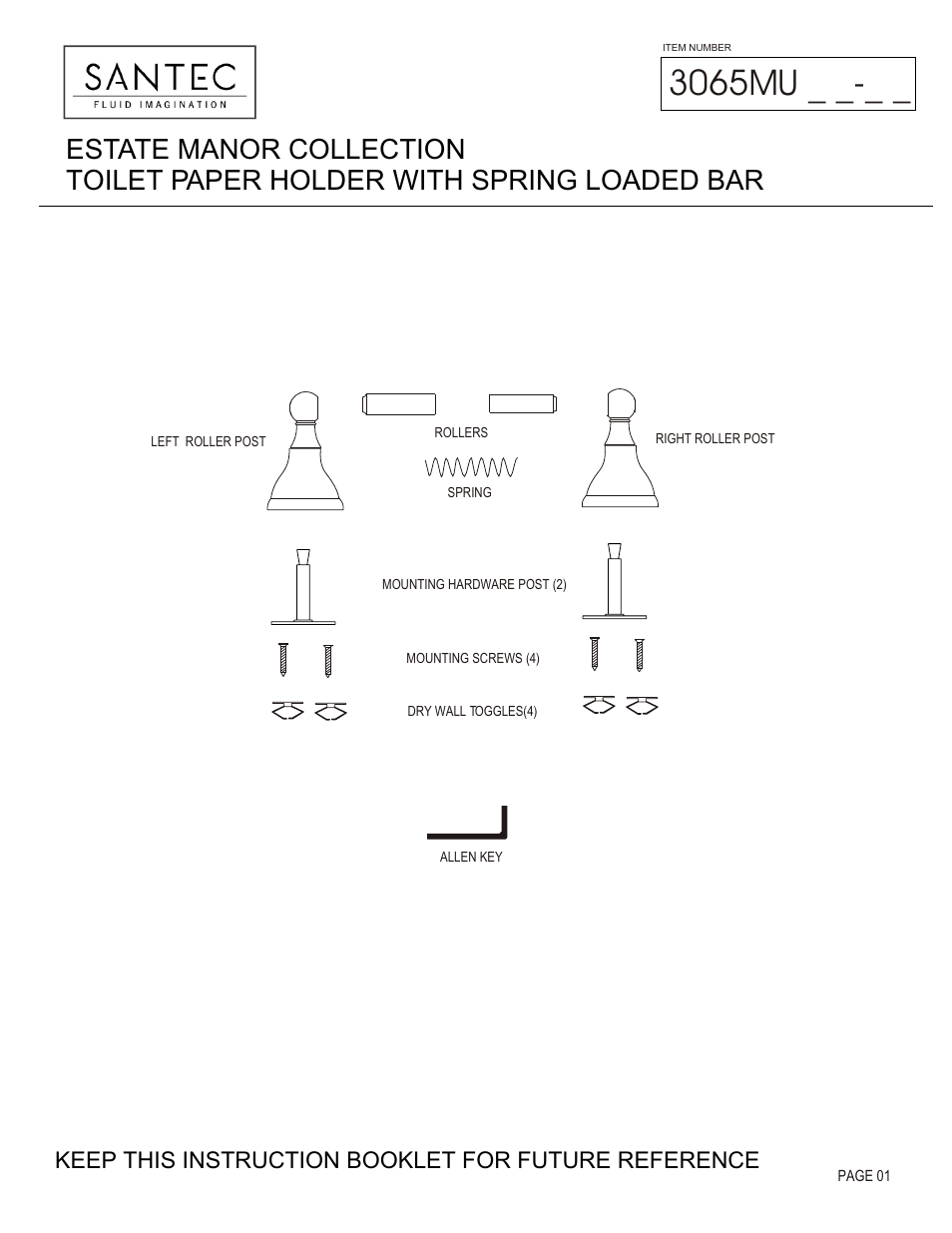 Santec 3065MU User Manual | 3 pages