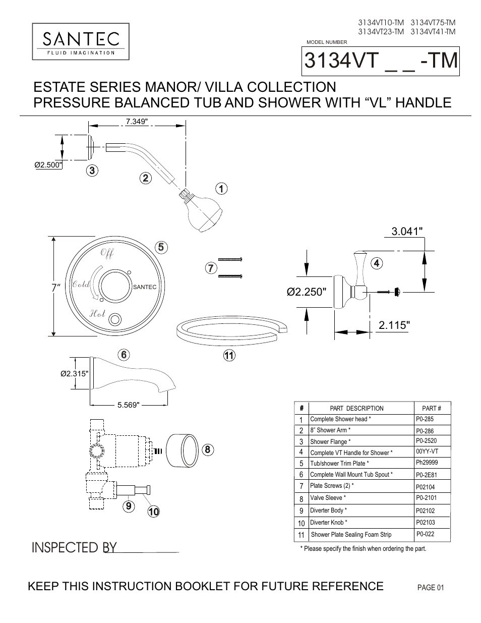 Santec 3134VT User Manual | 4 pages