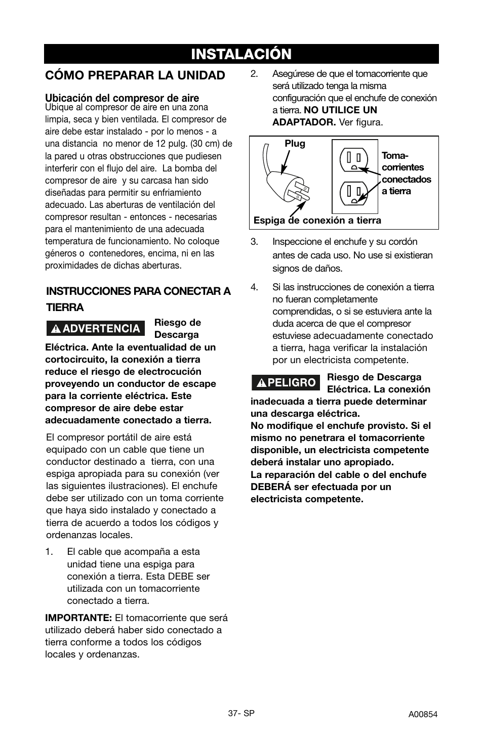 Instalación, Cómo preparar la unidad | Craftsman 919.16558 User Manual | Page 33 / 48