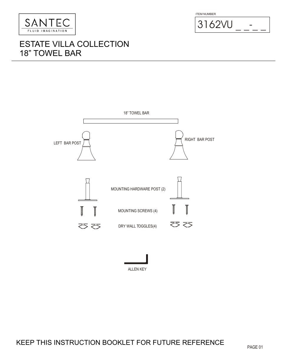 Santec 3162VU User Manual | 3 pages