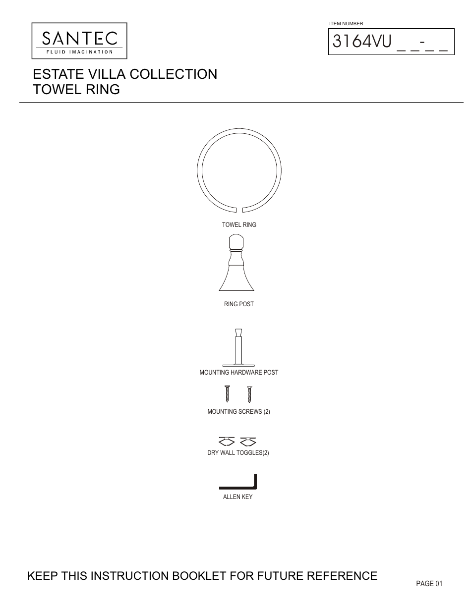 Santec 3164VU User Manual | 3 pages