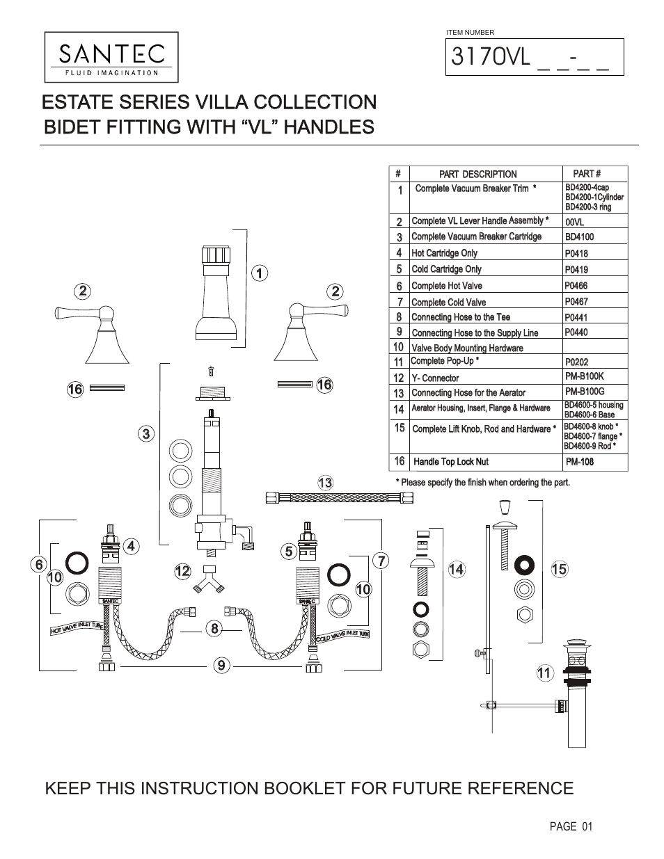 Santec 3170VL User Manual | 4 pages