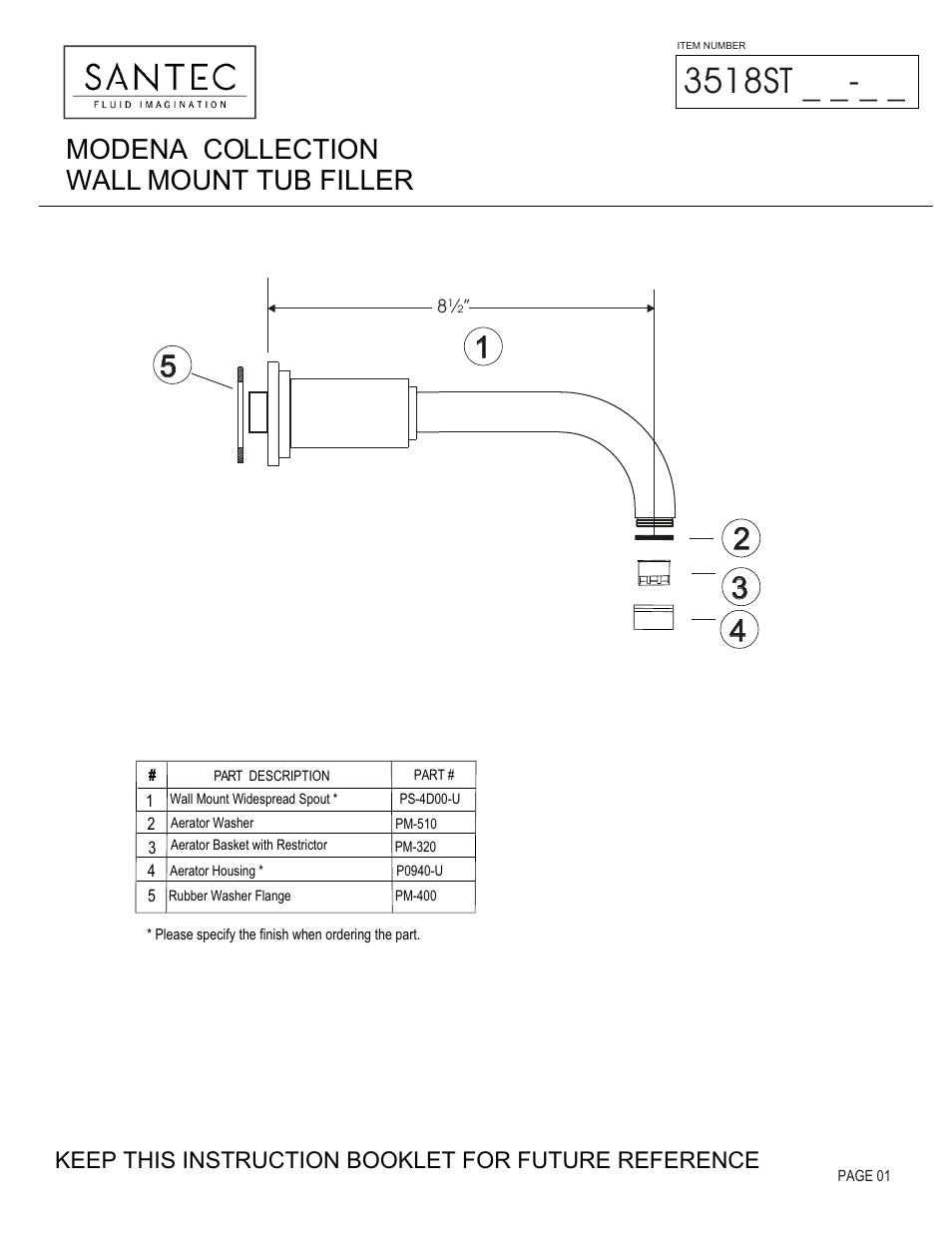 Santec 3518ST User Manual | 4 pages