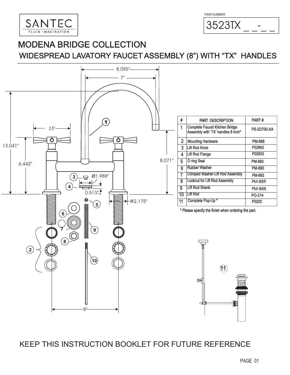 Santec 3523TX User Manual | 4 pages