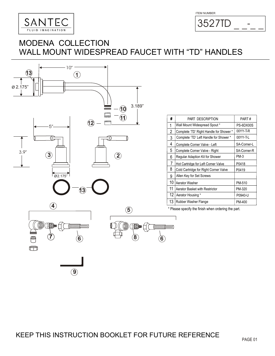 Santec 3527TD User Manual | 4 pages
