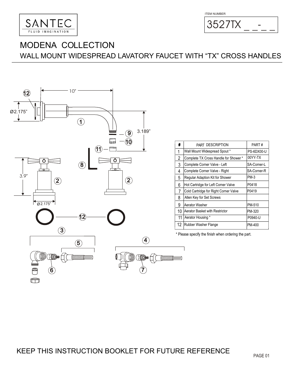 Santec 3527TX User Manual | 4 pages