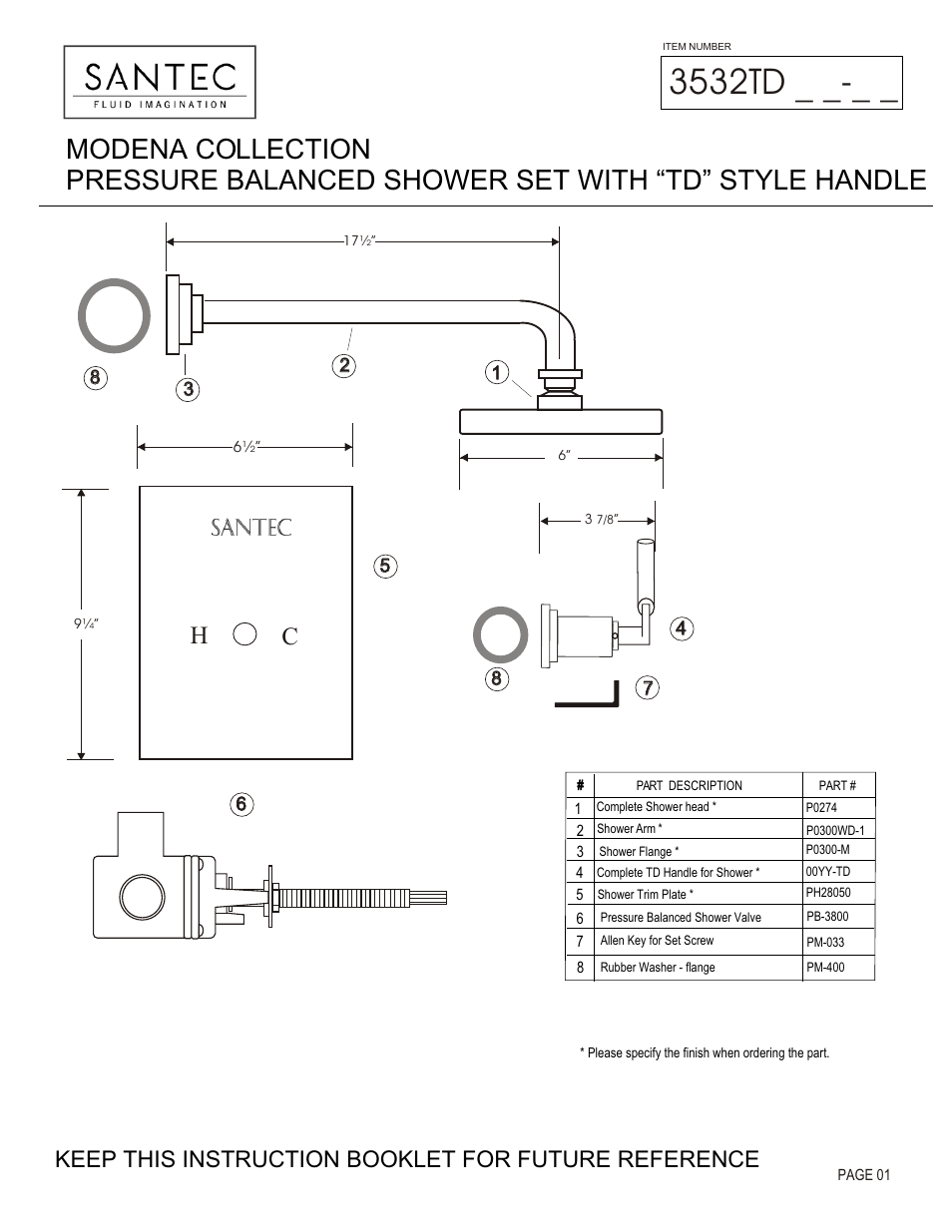 Santec 3532TD User Manual | 4 pages