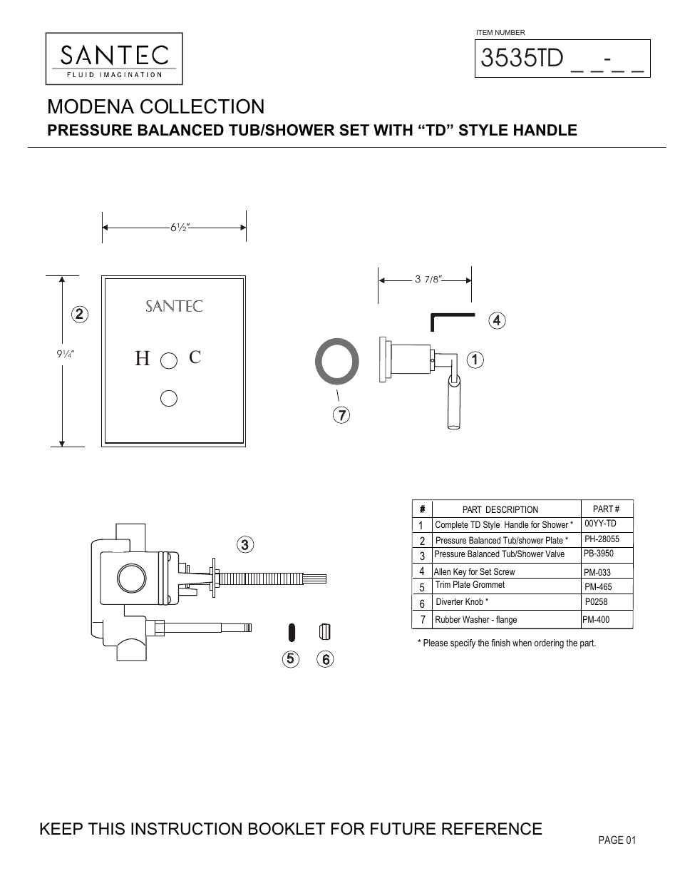 Santec 3535TD User Manual | 4 pages