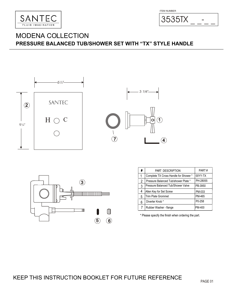 Santec 3535TX User Manual | 4 pages