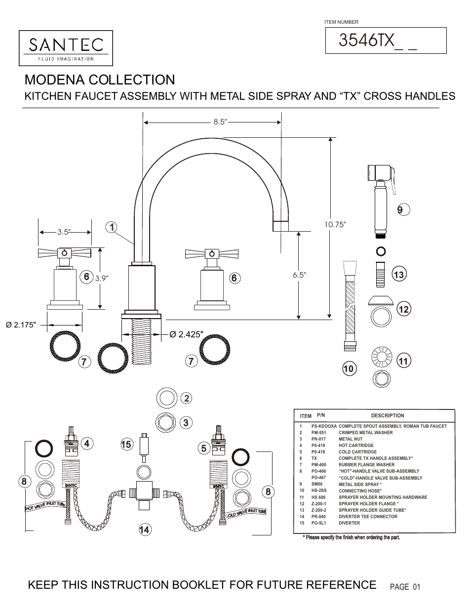 Santec 3546TX User Manual | 4 pages
