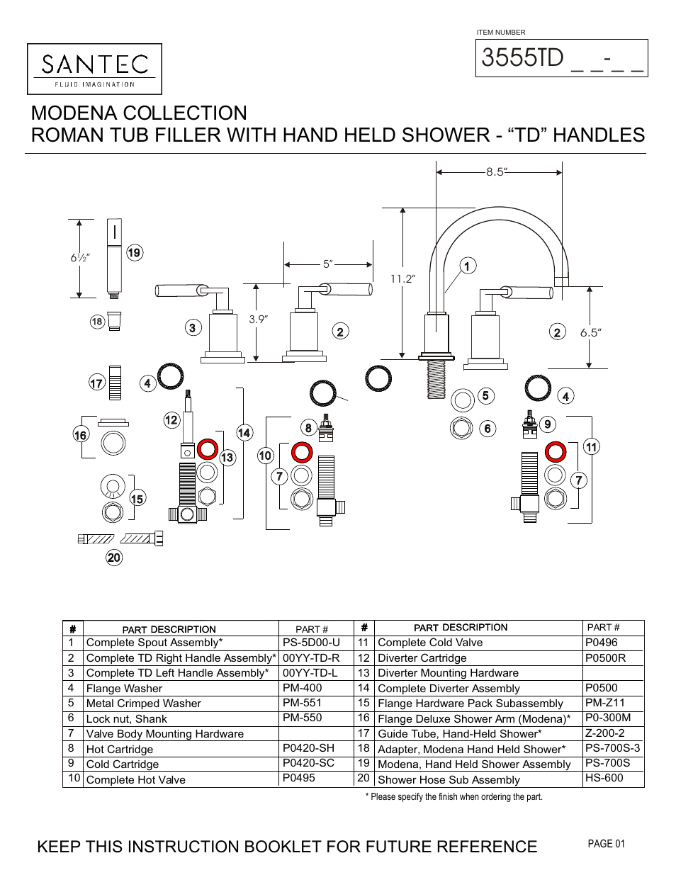 Santec 3555TD User Manual | 4 pages