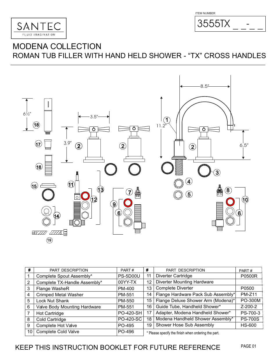 Santec 3555TX User Manual | 4 pages