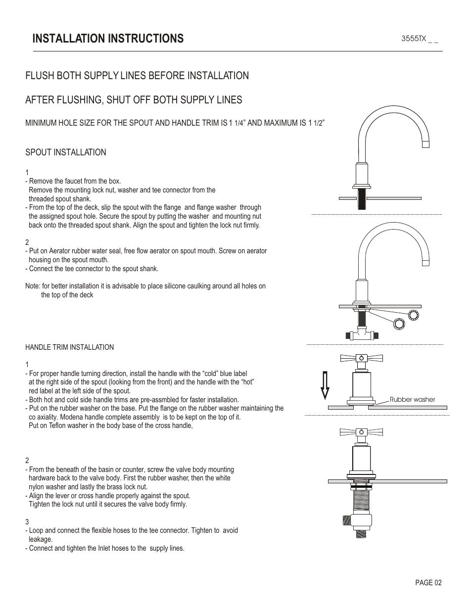 Installation instructions | Santec 3555TX User Manual | Page 2 / 4