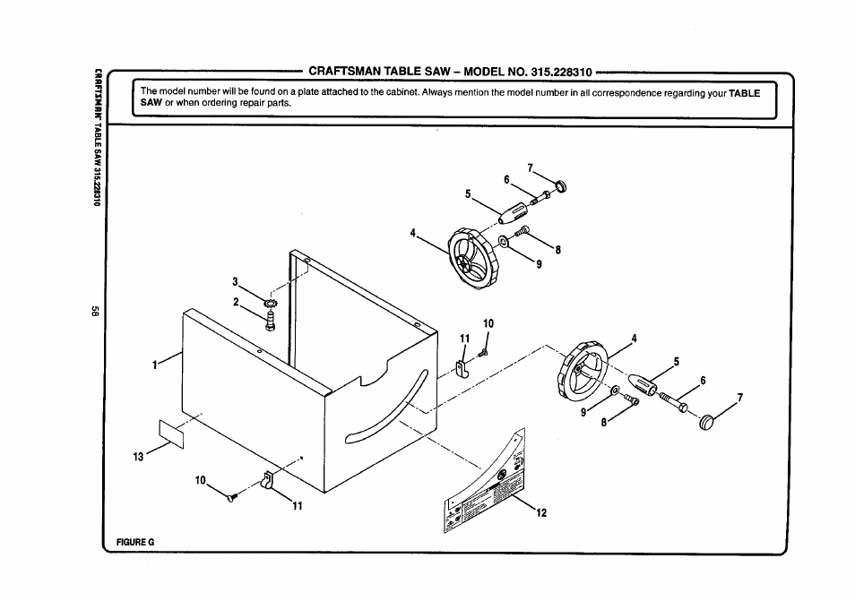 Craftsman 315.228310 User Manual | Page 58 / 64