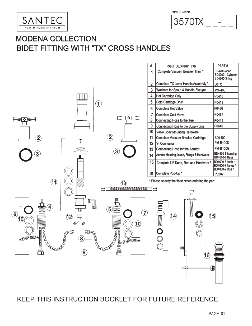 Santec 3570TX User Manual | 4 pages