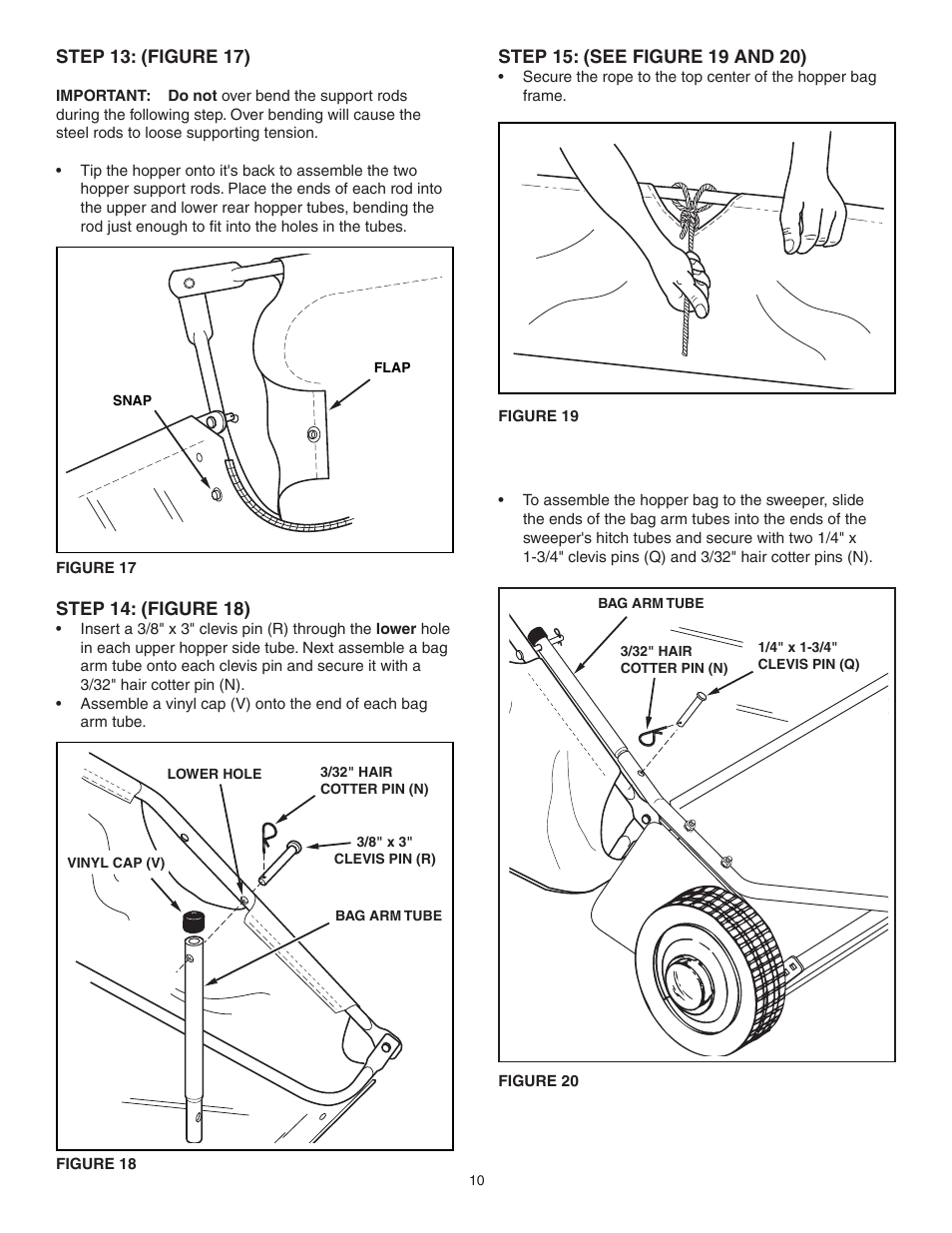 Craftsman LAWNSWEEPER 486.242211 User Manual | Page 10 / 20
