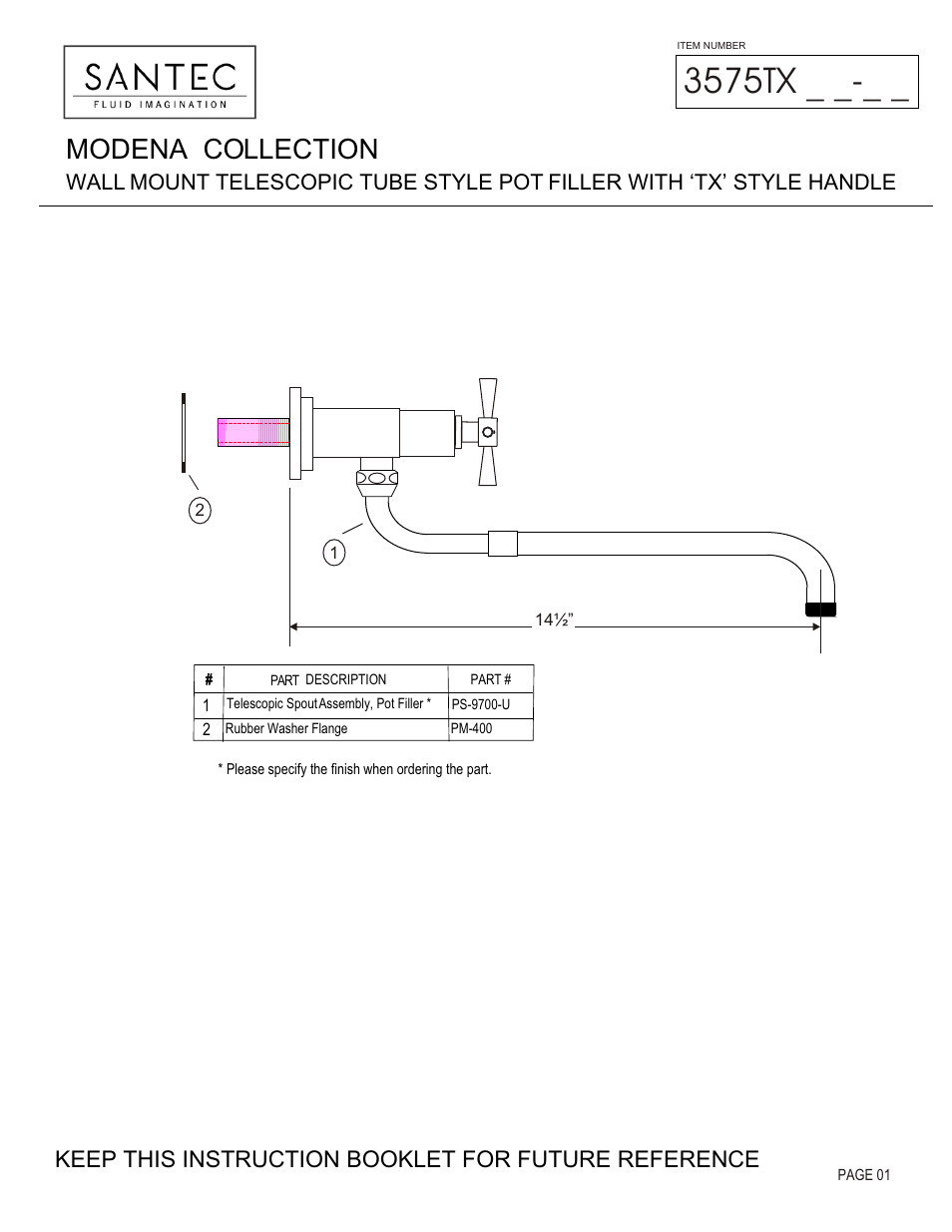 Santec 3575TX User Manual | 4 pages