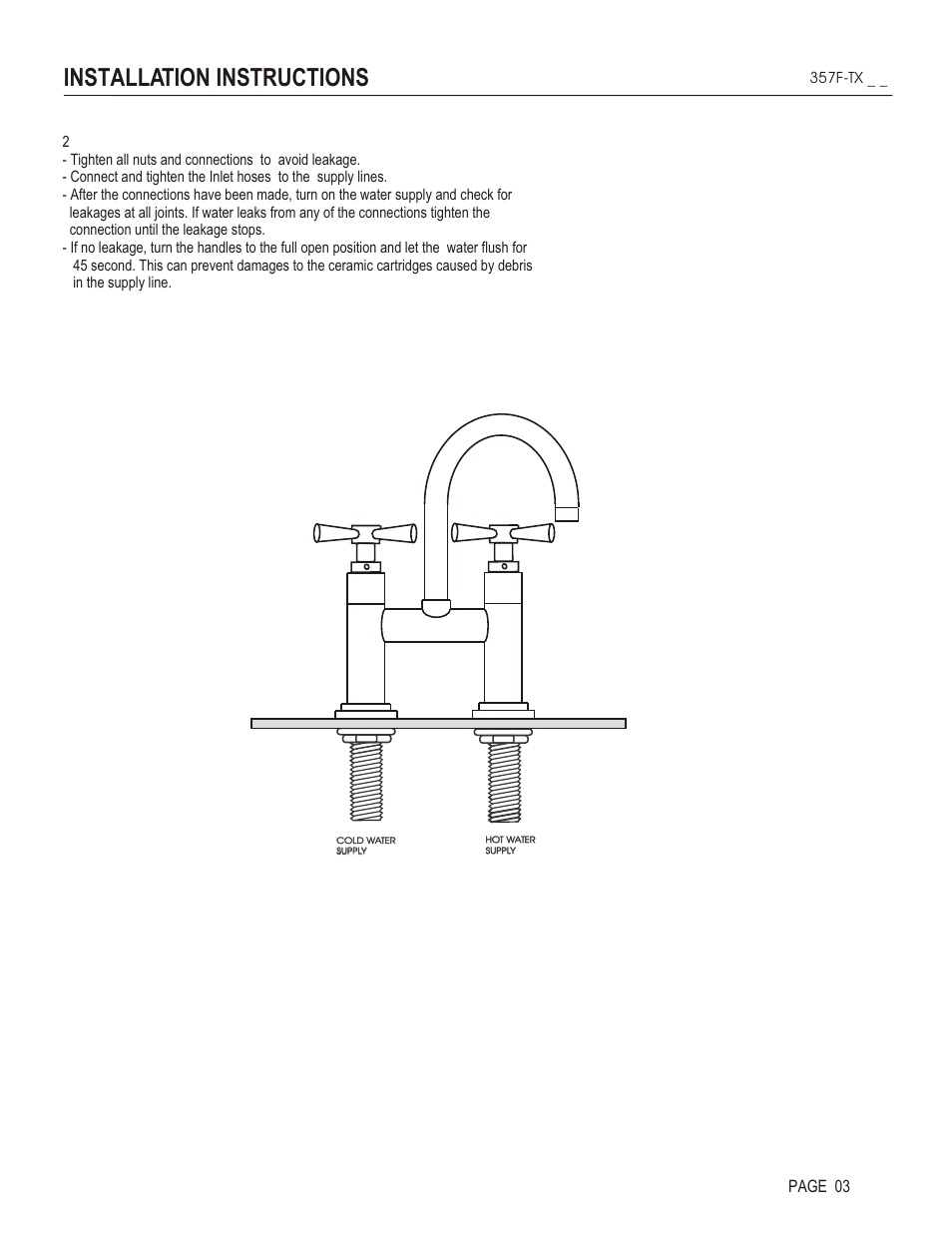 Installation instructions, Page 03 | Santec 3576TX User Manual | Page 3 / 4