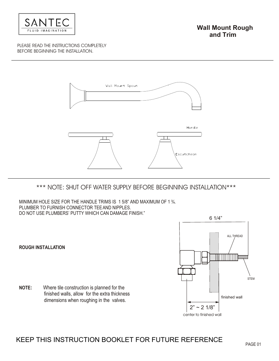 Santec 3629EN-TM User Manual | 3 pages