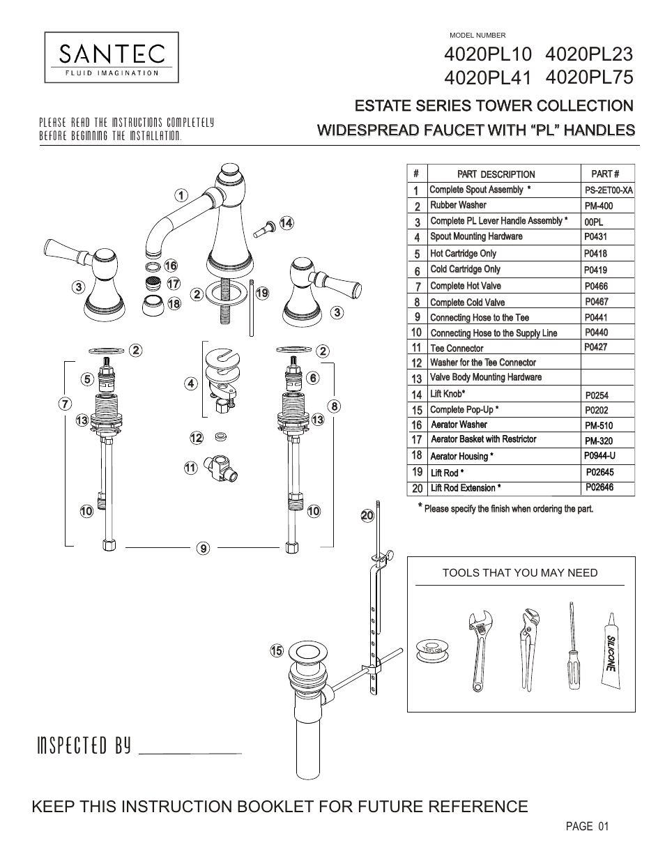 Santec 4020PL User Manual | 4 pages