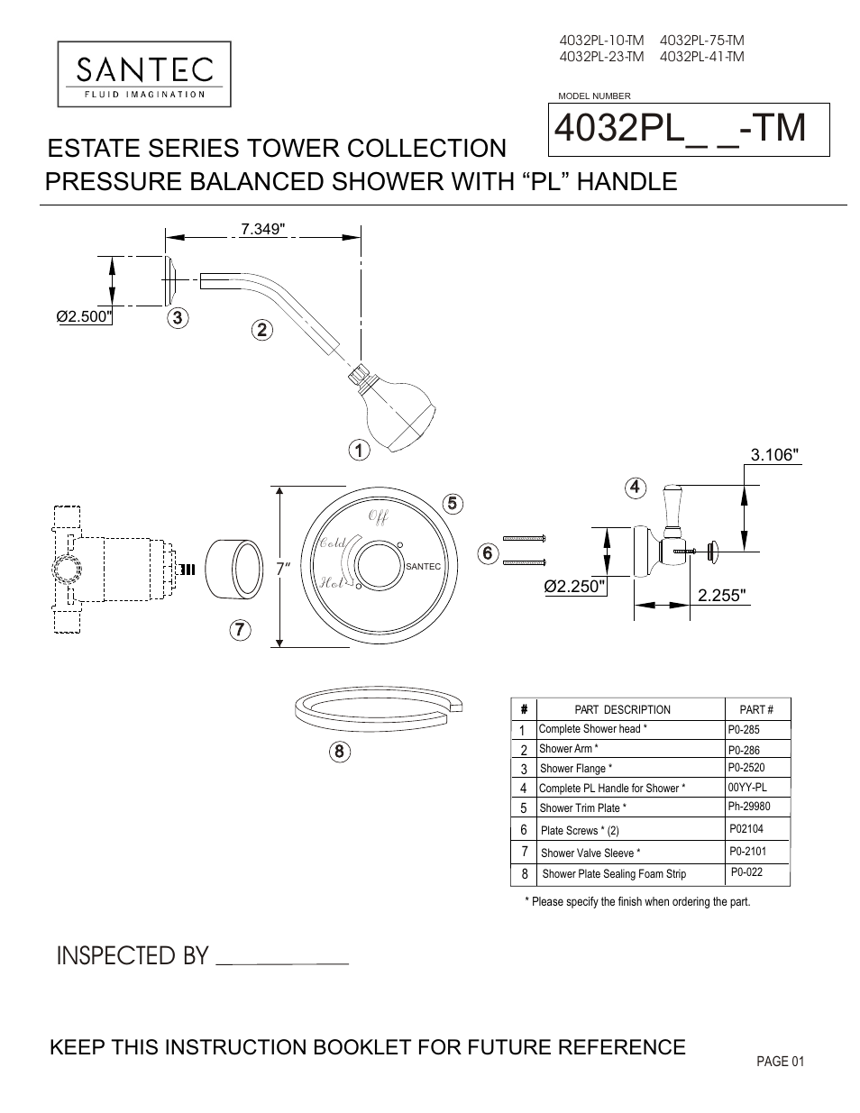 Santec 4032PL User Manual | 4 pages