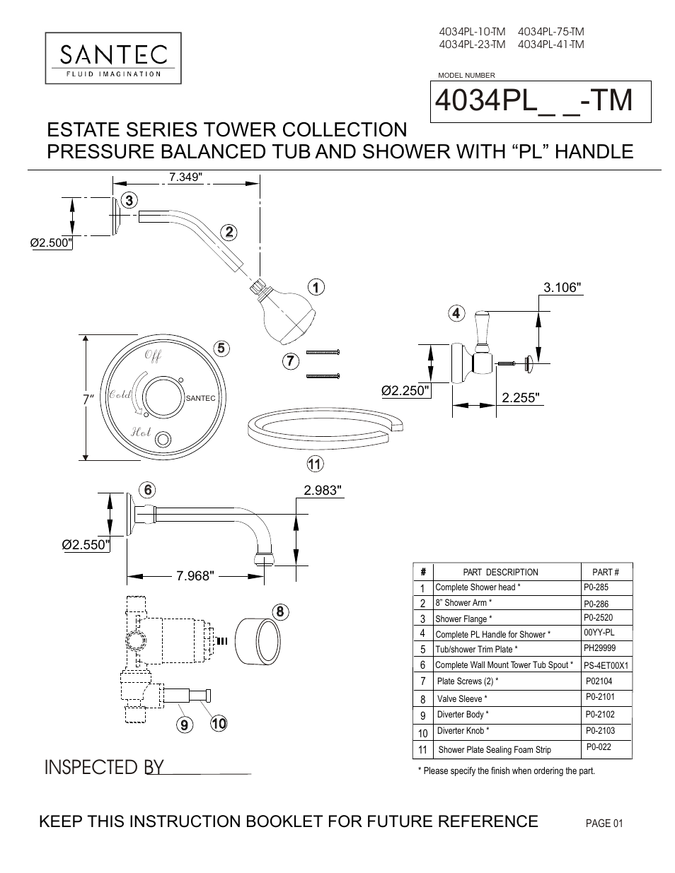 Santec 4034PL User Manual | 4 pages