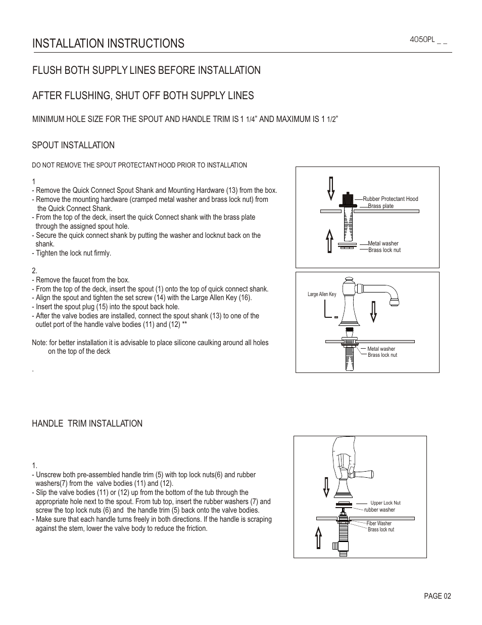 Installation instructions | Santec 4050PR User Manual | Page 2 / 4