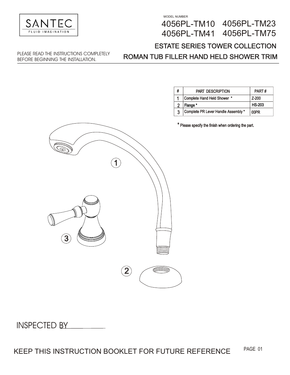 Santec 4056PL-TM User Manual | 4 pages