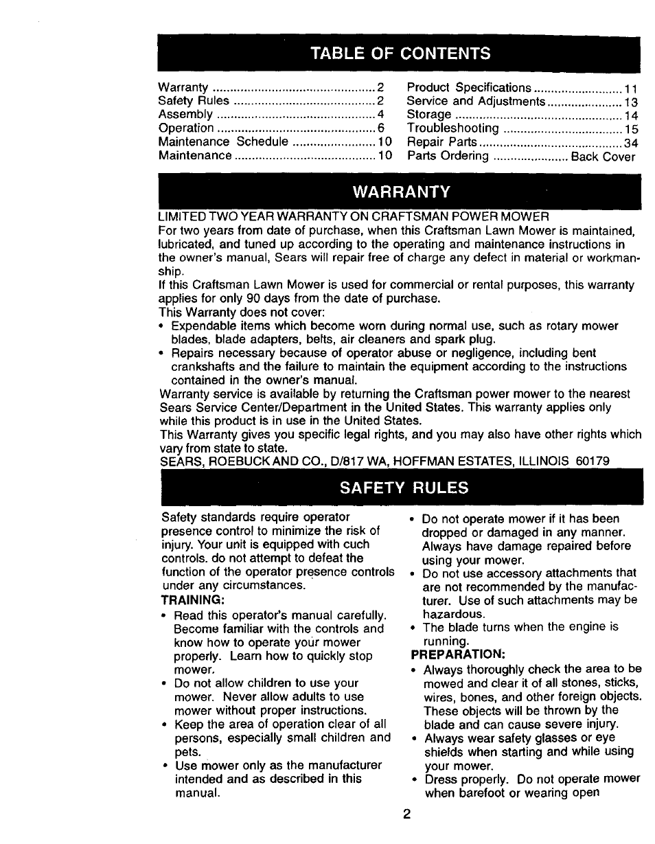 Craftsman 917.388410 User Manual | Page 2 / 24