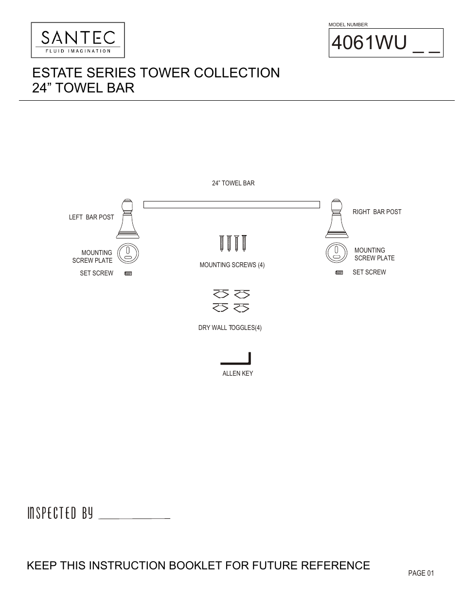 Santec 4061WU User Manual | 3 pages