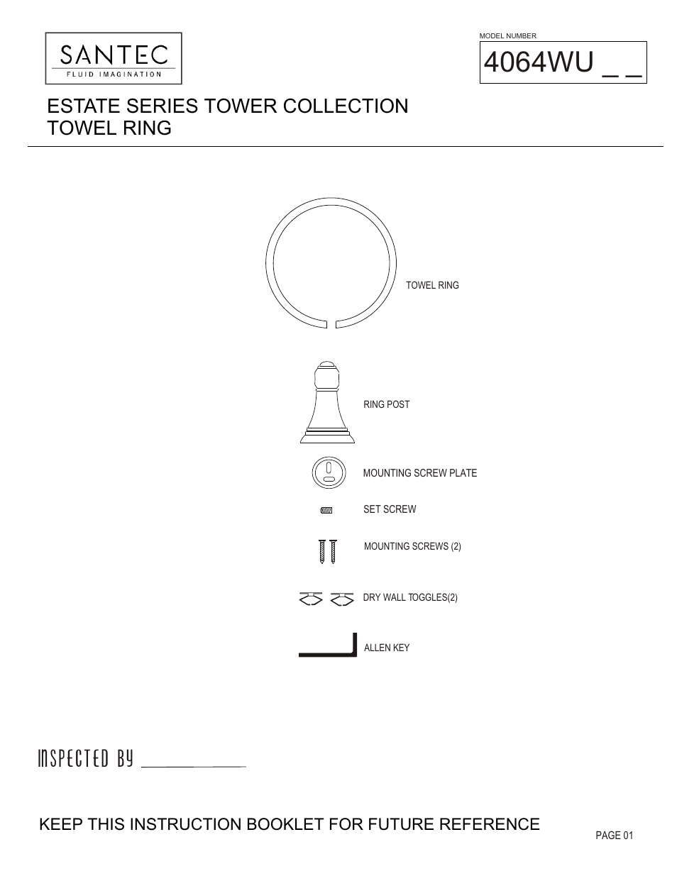 Santec 4064WU User Manual | 3 pages