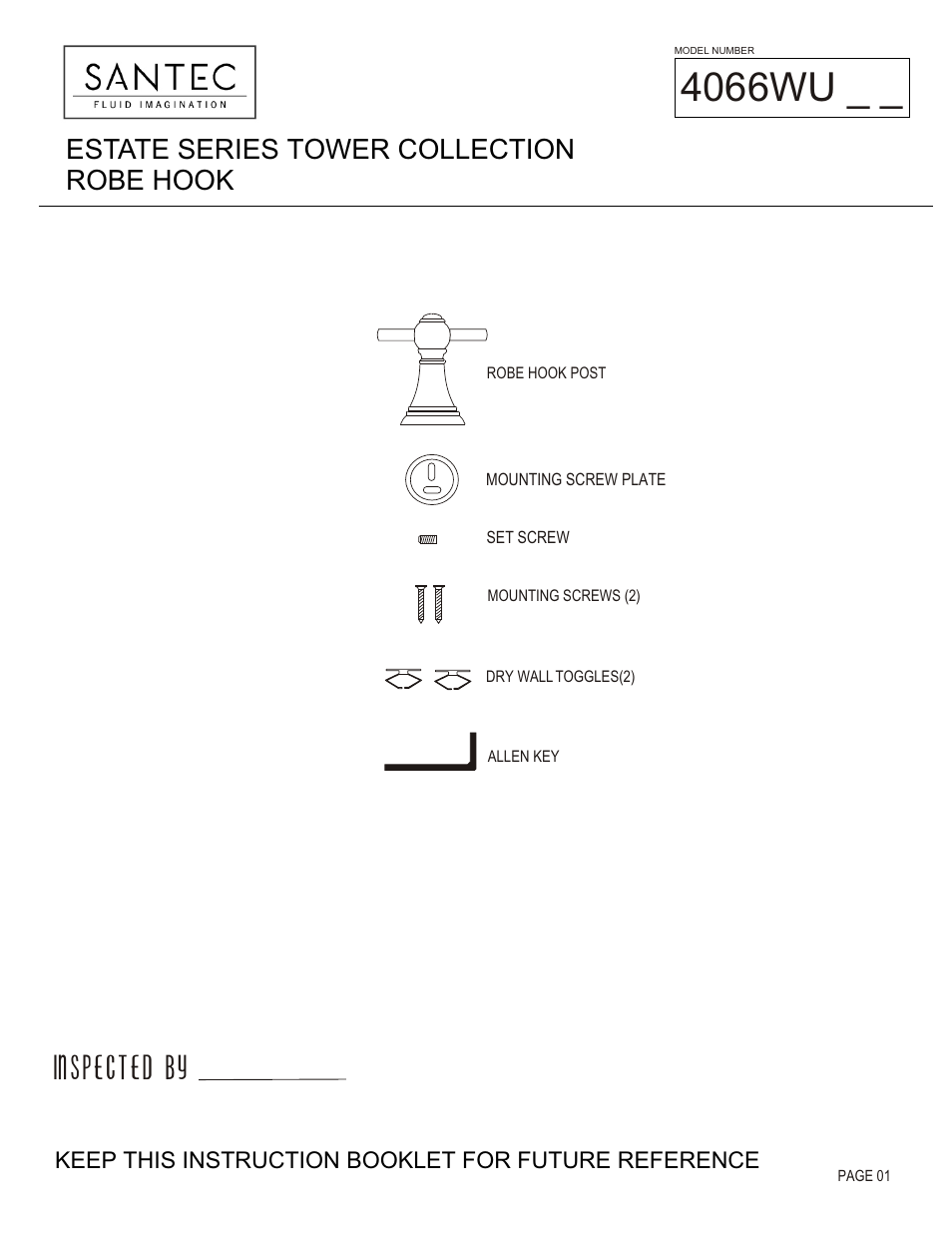 Santec 4066WU User Manual | 3 pages