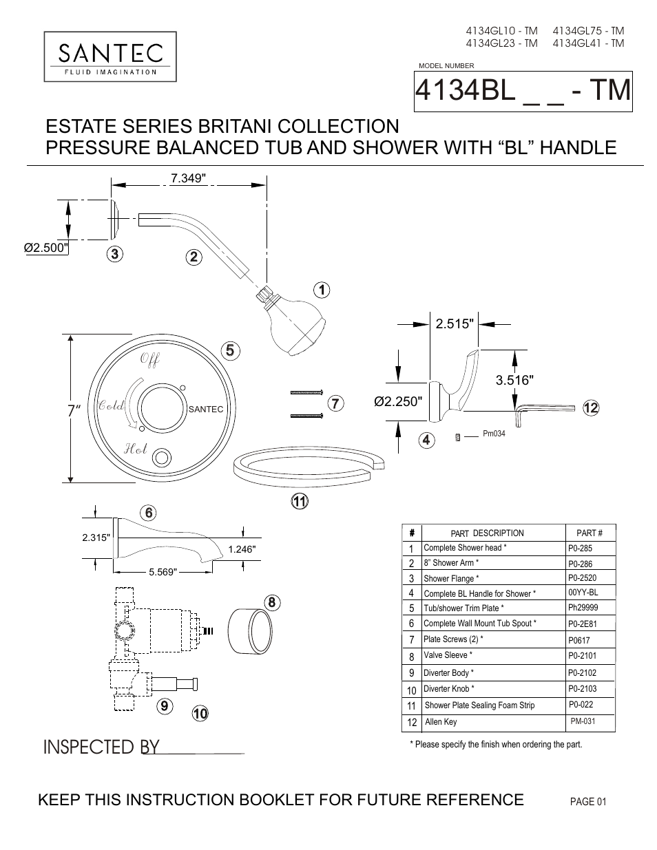 Santec 4134BL User Manual | 4 pages