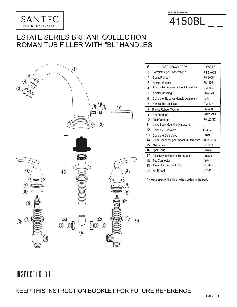 Santec 4150BL-1 User Manual | 4 pages