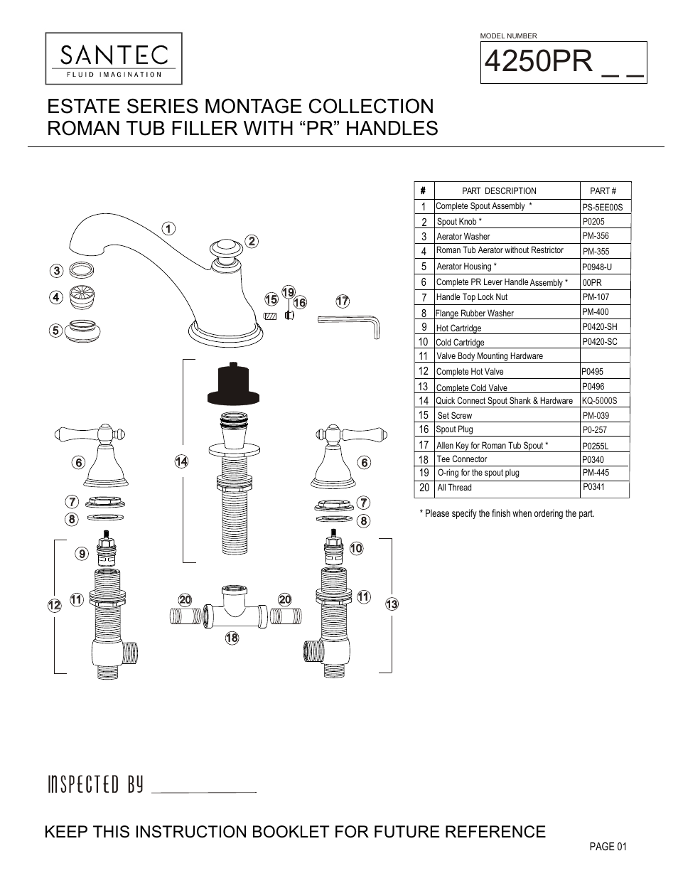 Santec 4250PR User Manual | 4 pages