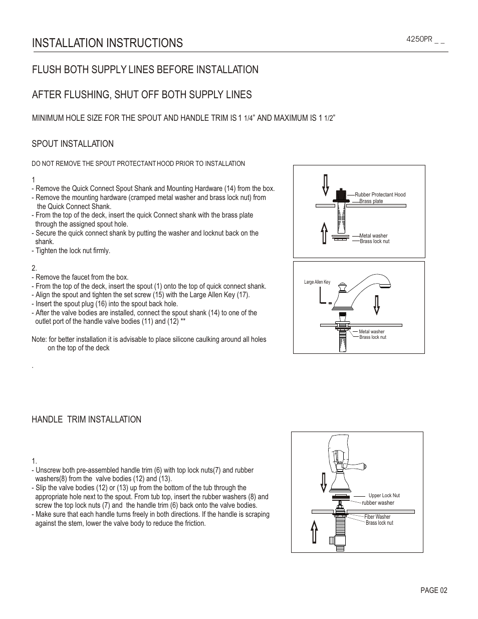 Installation instructions | Santec 4250PR User Manual | Page 2 / 4