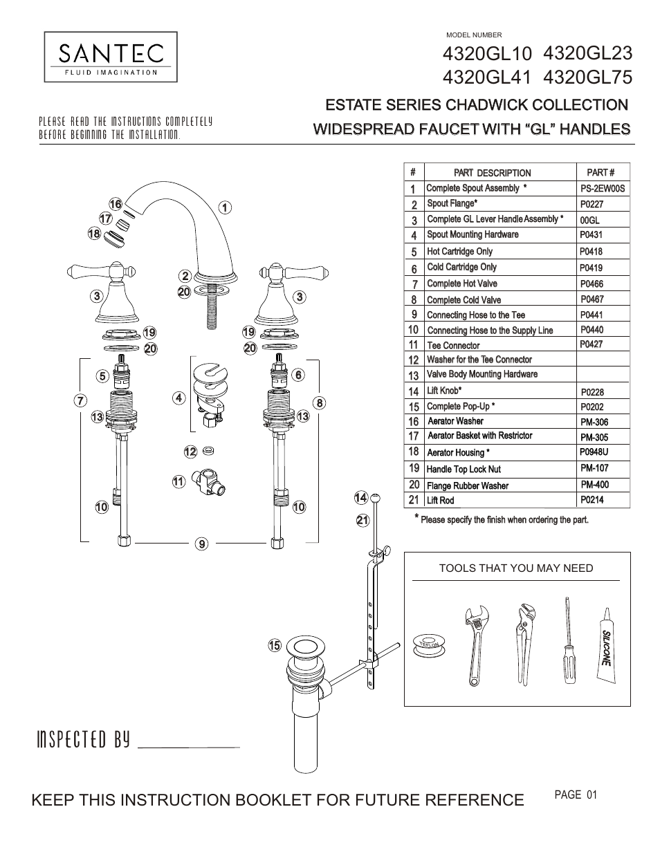 Santec 4320GL User Manual | 4 pages