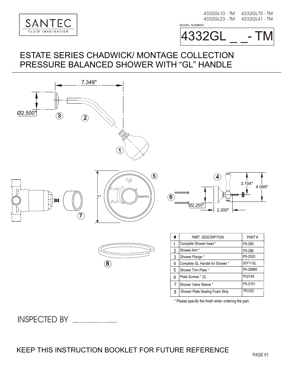 Santec 4332GL User Manual | 4 pages