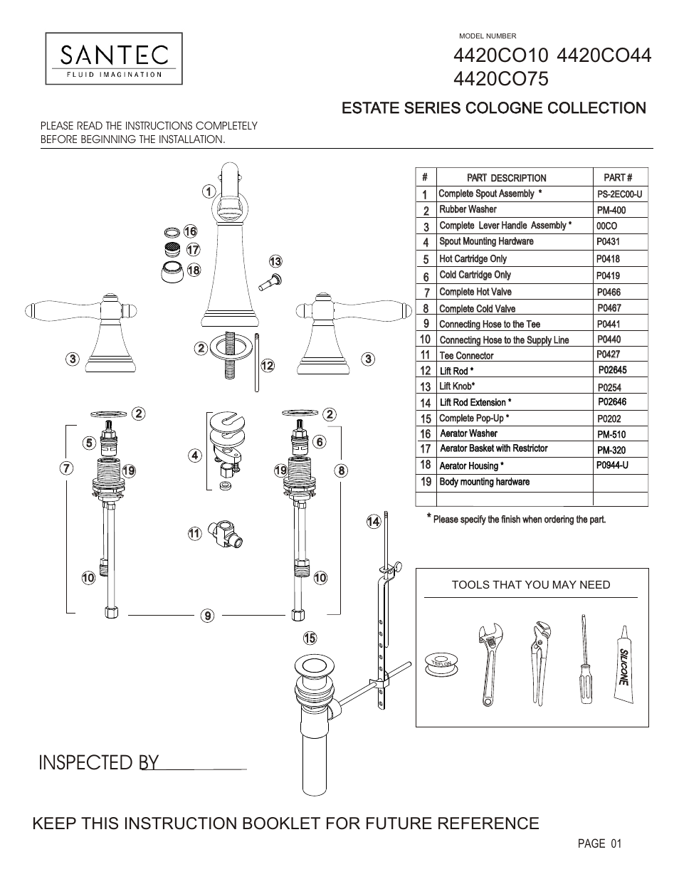 Santec 4420CO User Manual | 4 pages
