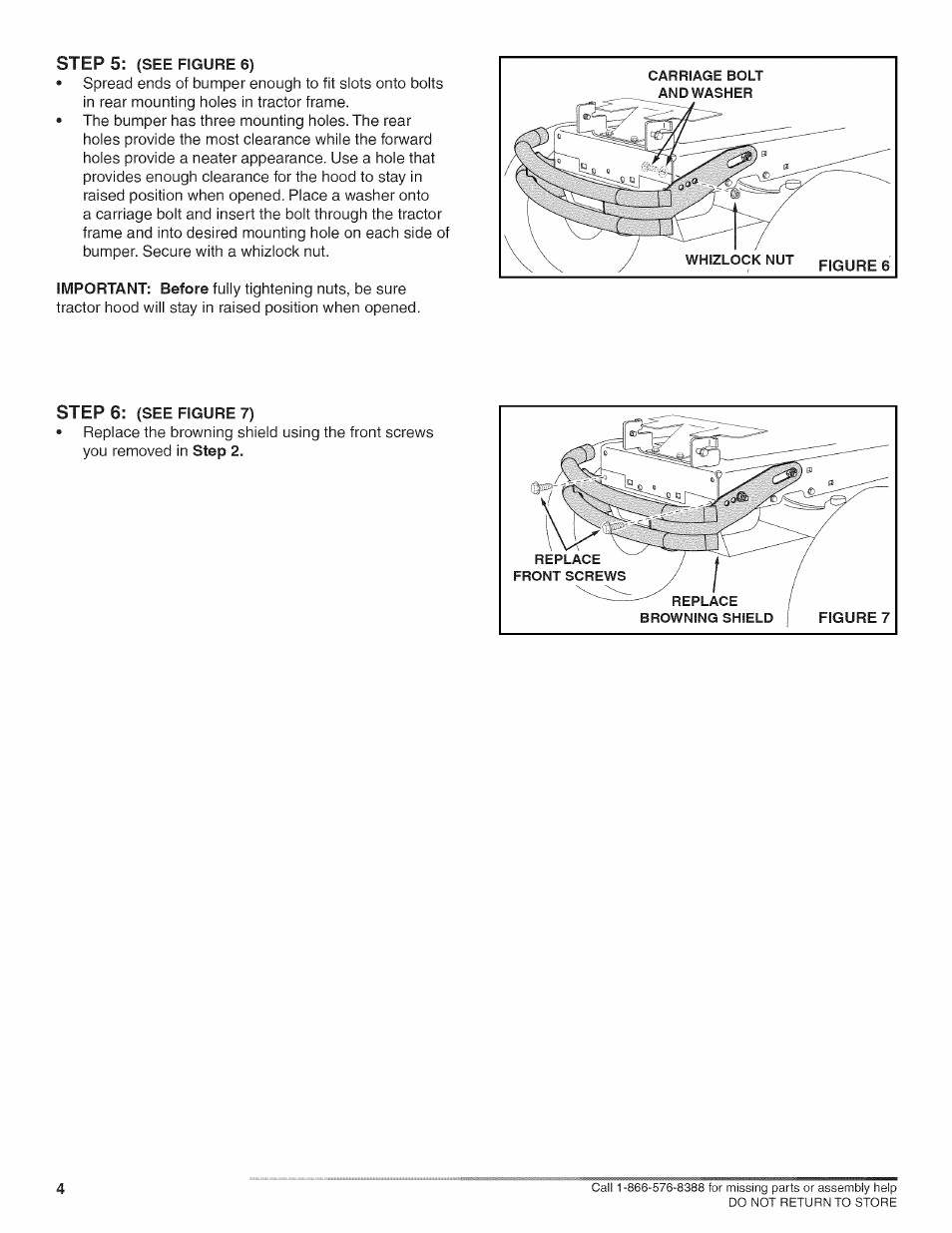 Step 6: (see figure 7) | Craftsman 486.24608 User Manual | Page 4 / 8