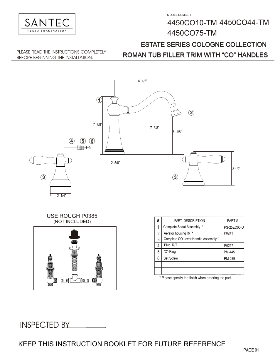 Santec 4450CO User Manual | 4 pages