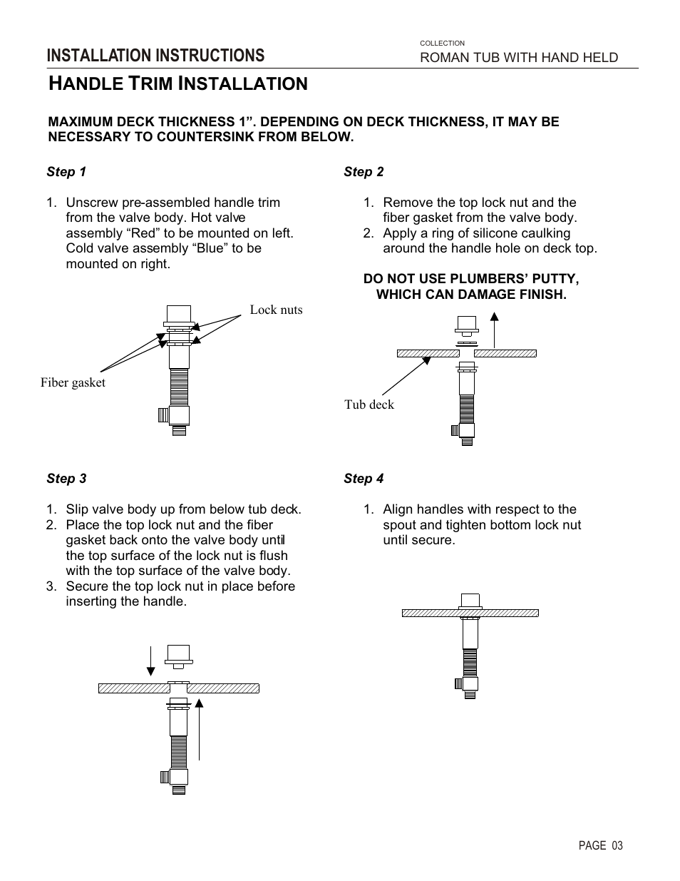 Installation instructions, Andle, Nstallation | Santec 5655MO User Manual | Page 3 / 6