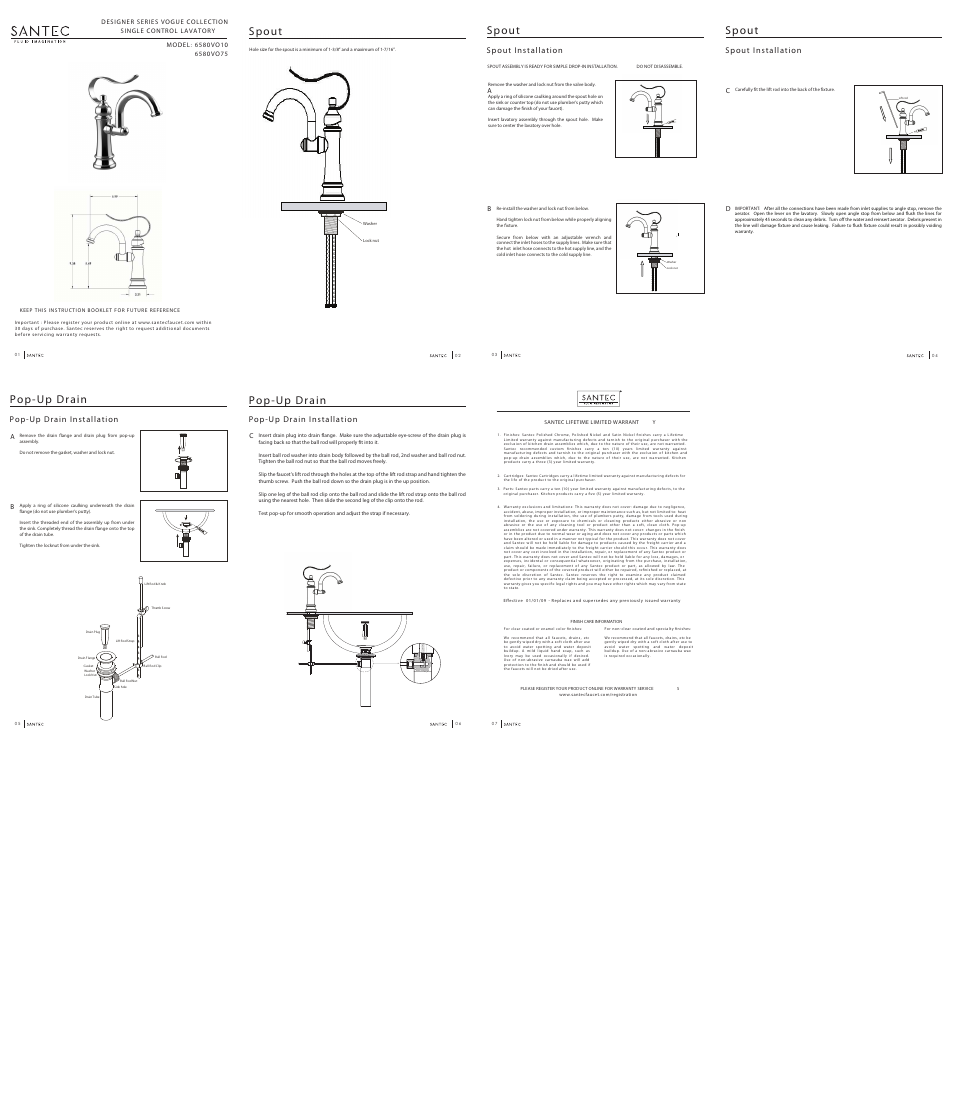 Santec 6580VO User Manual | 1 page