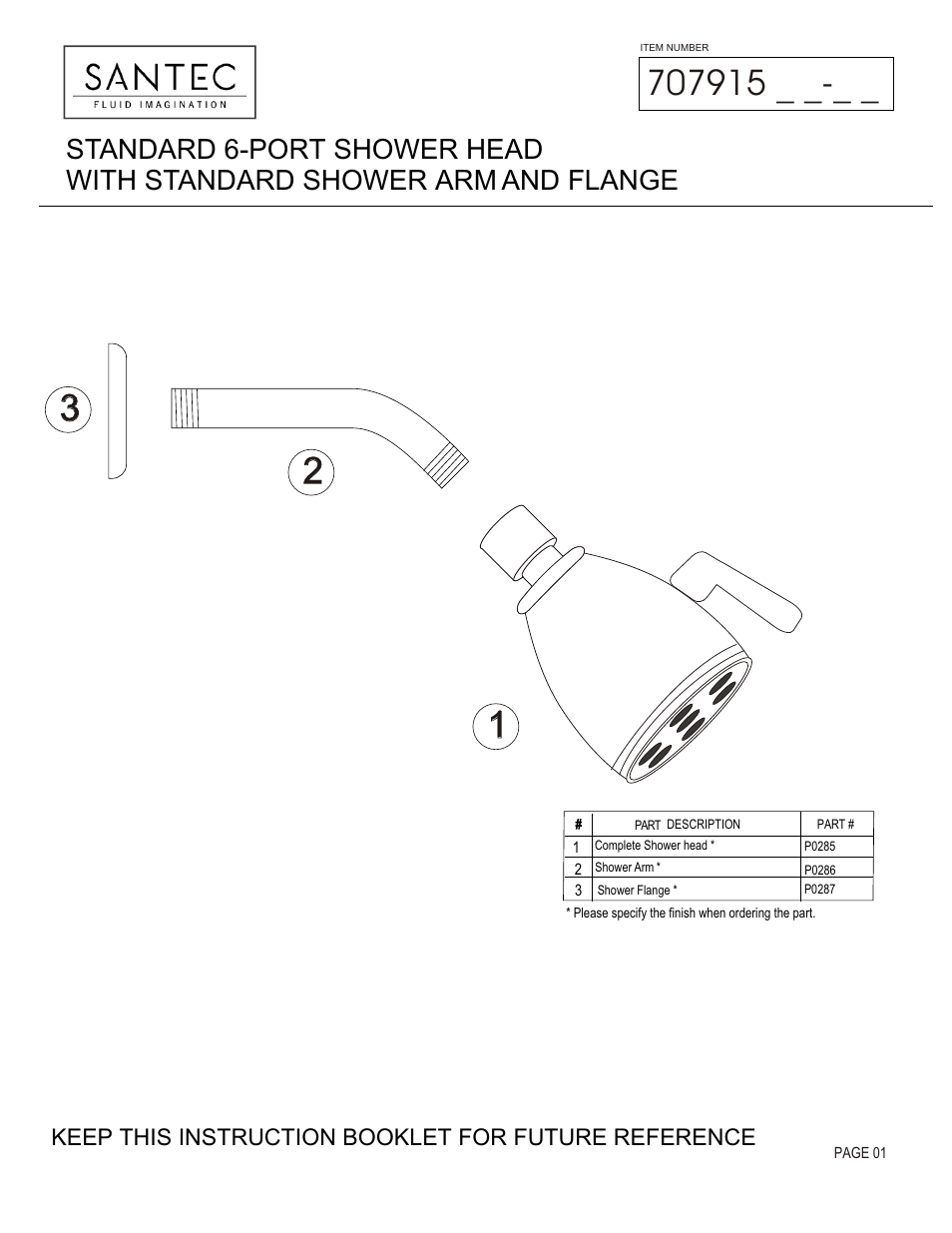 Santec 707915 User Manual | 3 pages