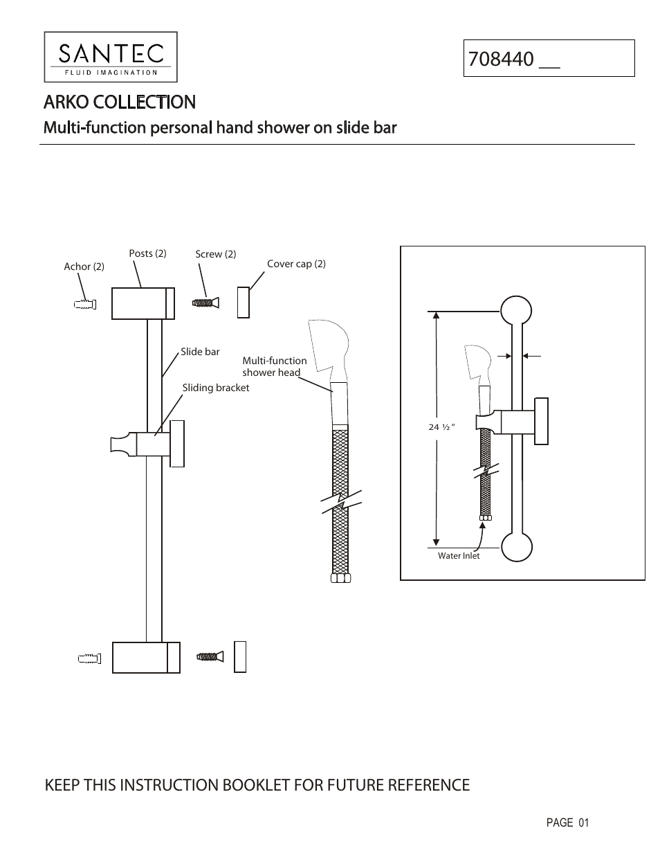 Santec 708440 User Manual | 2 pages