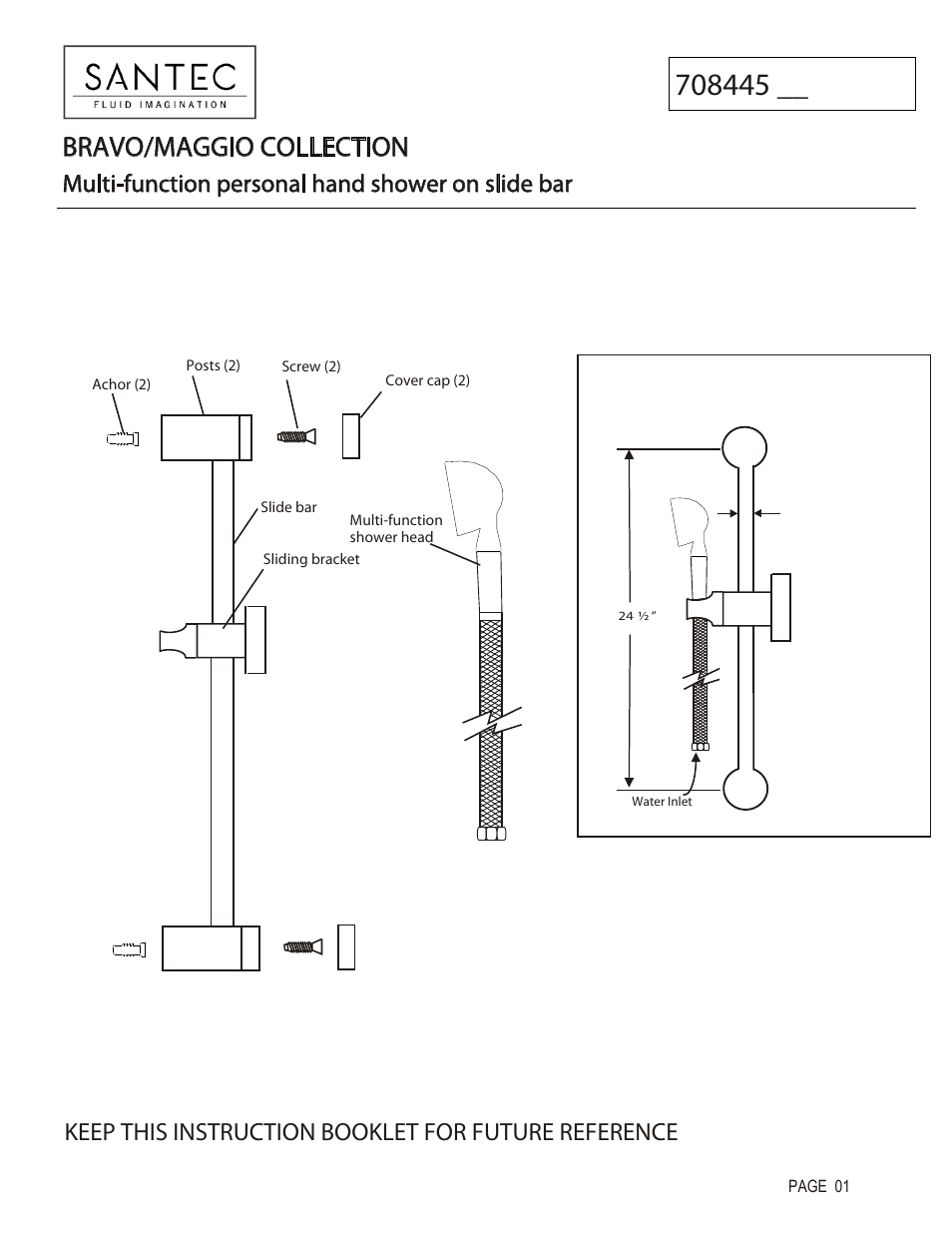 Santec 708445 User Manual | 2 pages