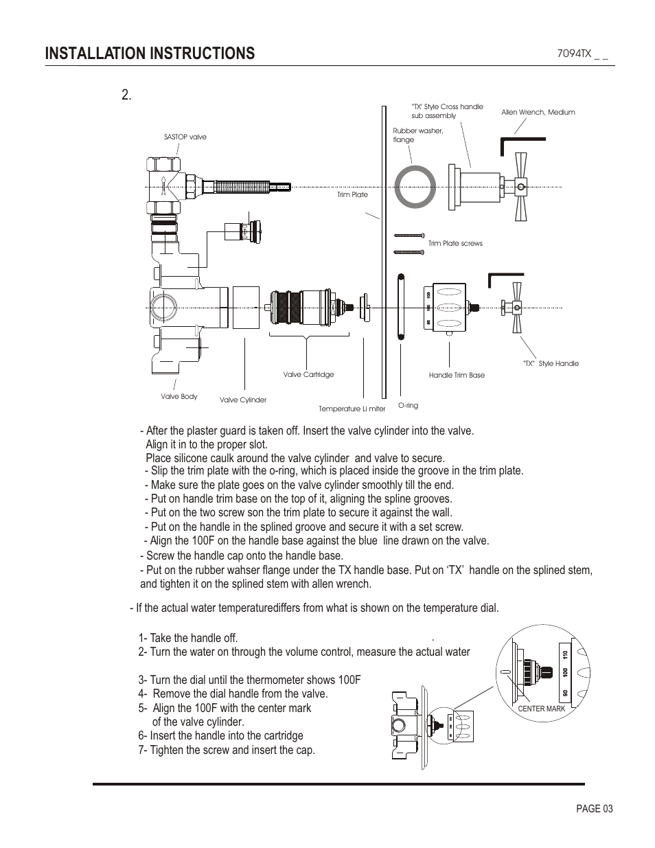 Installation instructions | Santec 7094TX User Manual | Page 3 / 4